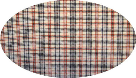 Cotton Yarn Dyed Fabric - Brushed Or Flat, Red/White/Navy, 40/42" Width