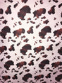 Brown Cow Poly Cotton Fabric - Brown Cow Print, 59/60" Width (1 Yard)