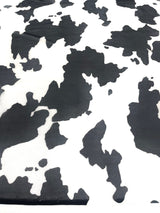 Cow Print Power Mesh Fabric - 4 Way Stretch, Cow Print, 58" Width (1 Yard)