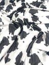 Cow Print Power Mesh Fabric - 4 Way Stretch, Cow Print, 58" Width (1 Yard)