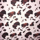 Zebra Or Cow Print Poly Cotton Fabric - Animal Print, Black/White, Brown/White, Zebra, 58/60" Wide