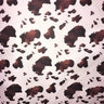 Zebra Or Cow Print Poly Cotton Fabric - Animal Print, Black/White, Brown/White, Zebra, 58/60" Wide