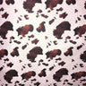 Cow Or Zebra Print Poly Cotton Fabric - Black/White, Brown/White, Zebra Animal Print, 58/60" Width