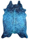 Vegan Metallic Shiny Glow Faux Hide Area Rug/Carpet