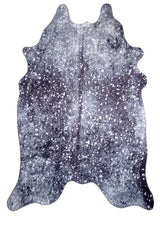 Vegan Metallic Shiny Glow Faux Hide Area Rug/Carpet