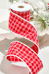 4" x 5 Yard Cozy Christmas Knit Ribbon