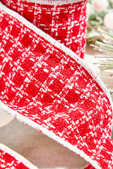 4" x 5 Yard Cozy Christmas Knit Ribbon