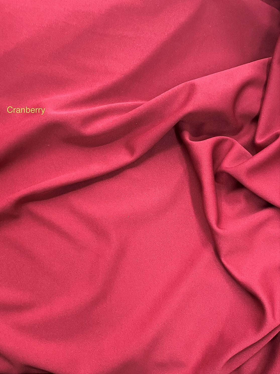 Cranberry Scuba Polyester Fabric - Cranberry, Knit, 59"-60" Width
