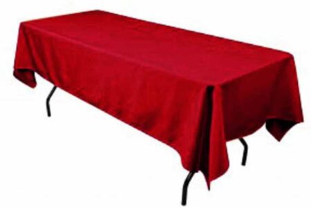Polyester Rectangular Tablecloth 60x144 Inch – Durable Reusable Table Linen for Weddings, Parties, Banquets & Events