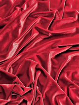 1 Yard Stretch Velvet Fabric Soft 4 Way Stretch for Apparel and Home Decor 60 Inch Width