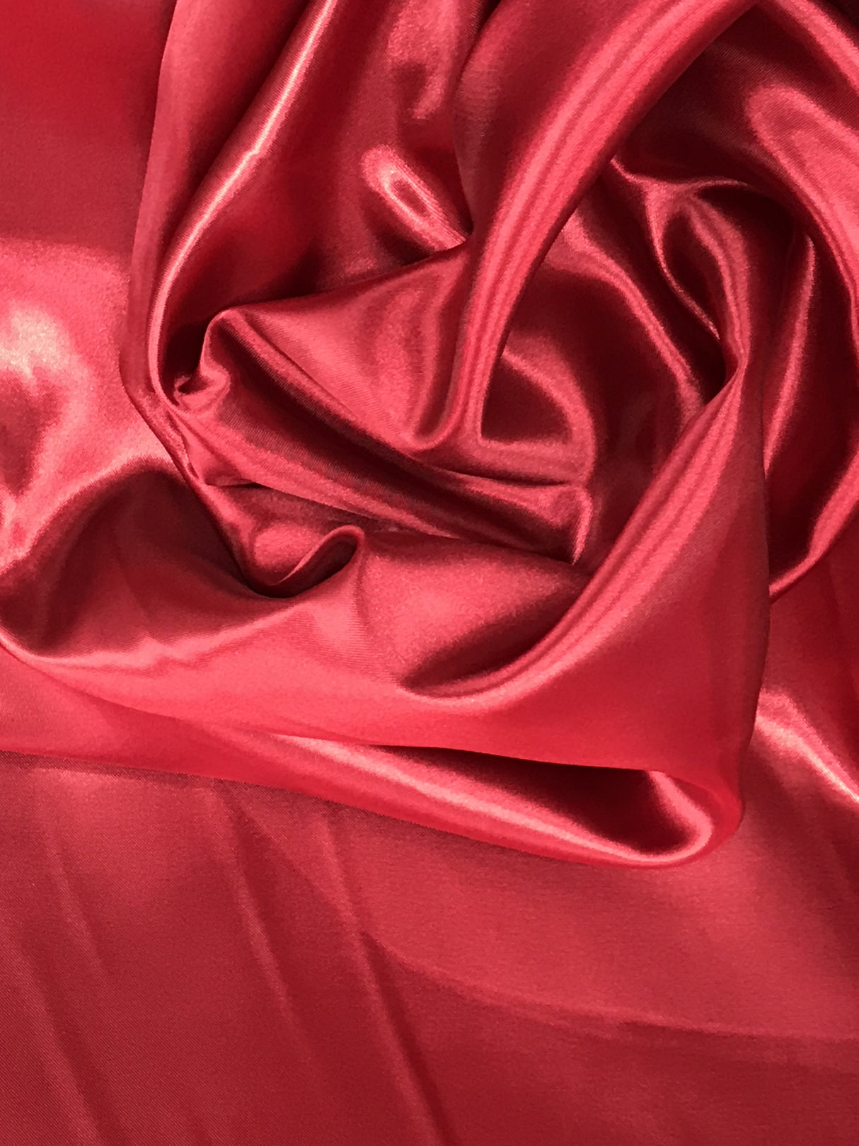 Cranberry Medium Satin Polyester Fabric - Cranberry, Satin, 58"-60" Wide (1 Yard)