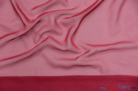 Polyester Chiffon Fabric - Super Soft, Flowy, Sheer, 58/60" Width, 100% Polyester (By The Continuous Yards & Bolts)