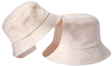 Bucket Hats Cotton Fabric - Cream, 56-58CM Head Size (1 Piece)