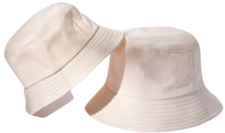 Bucket Hats Cotton Fabric - Cream, 56-58CM Head Size (1 Piece)