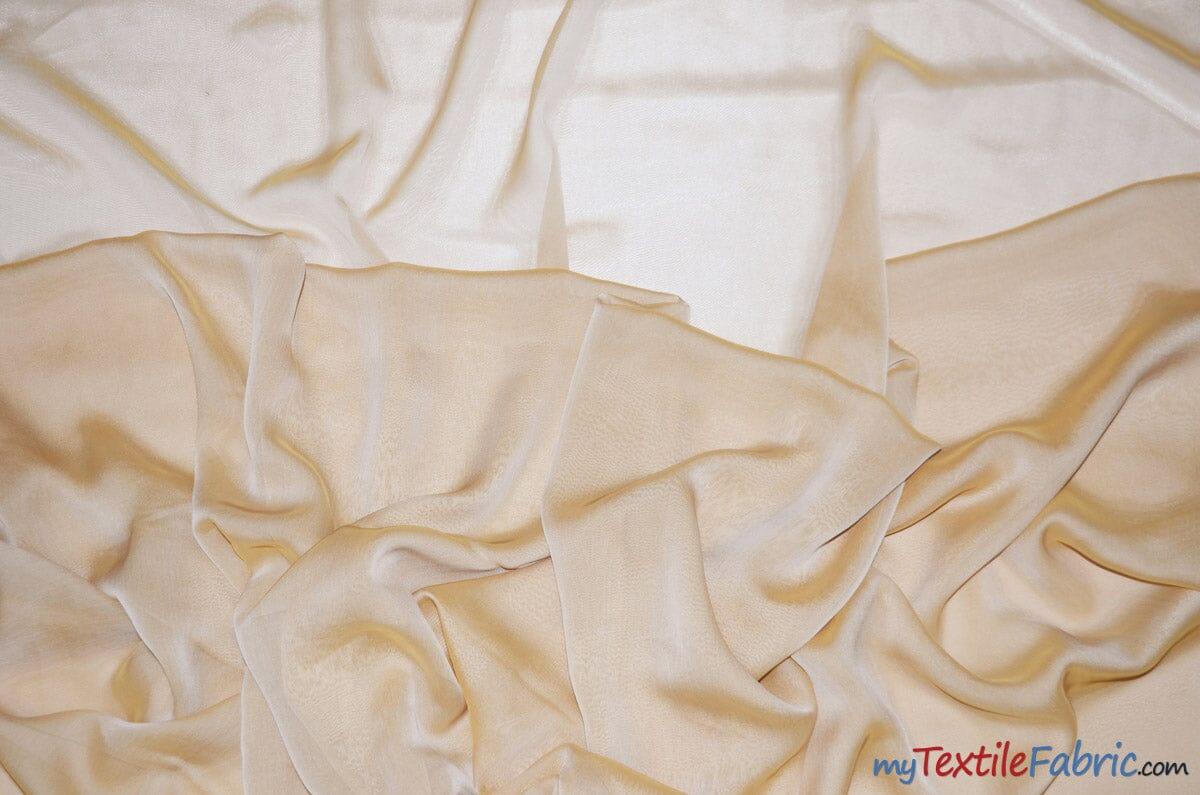 Two Tone Chiffon Polyester Fabric - Iridescent Sheer, 58/60" Width, Multiple Colors (Yards, Bolts, Sample Swatch)