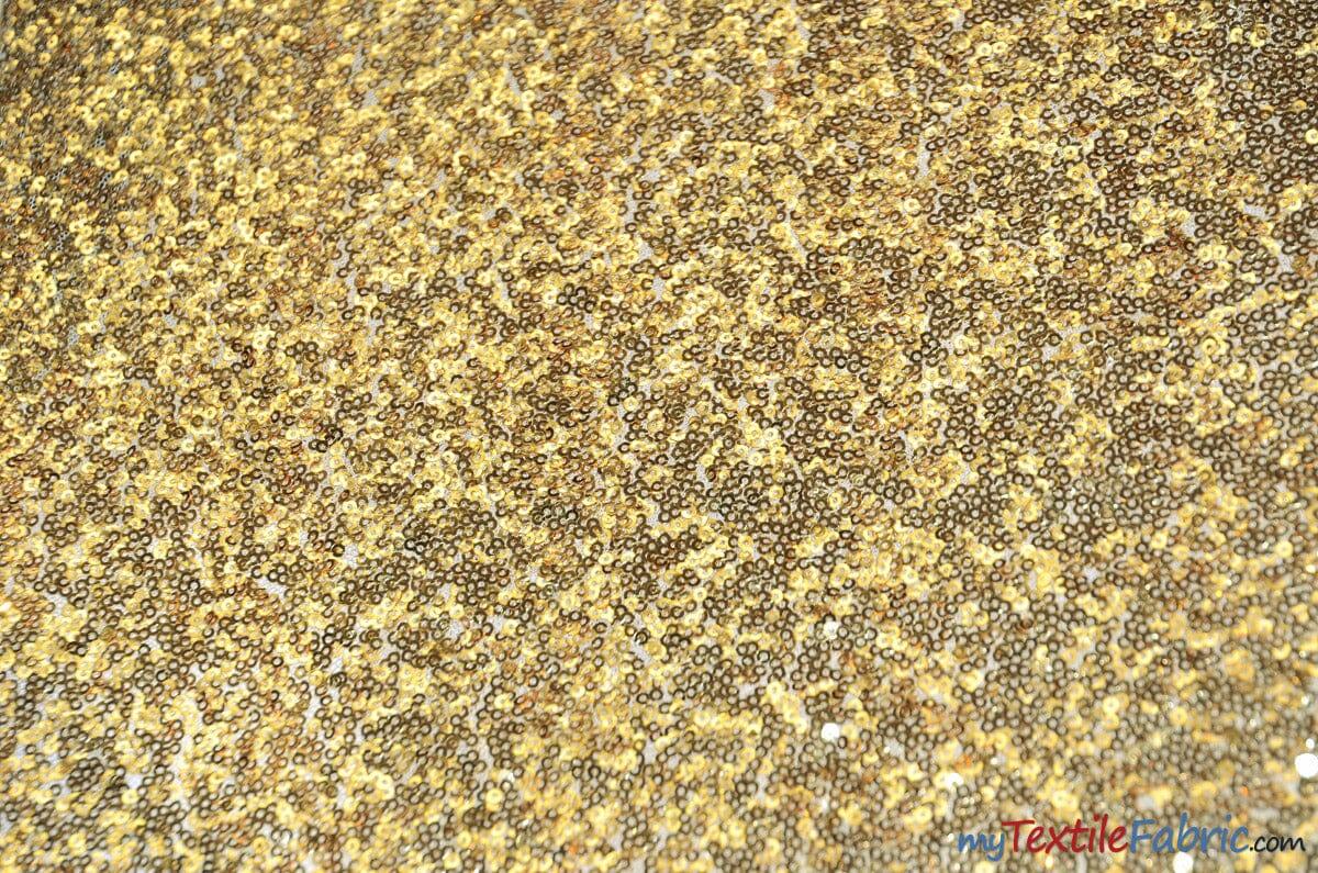 Glitz Mesh Sequins Polyester Fabric - 3Mm Glitter Sequins, 52" Width, Multiple Colors (1 Yard)