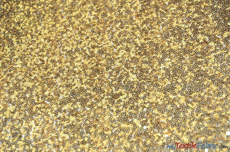 Glitz Mesh Sequins Polyester Fabric - 3Mm Glitter Sequins, 52" Width, Multiple Colors (1 Yard)