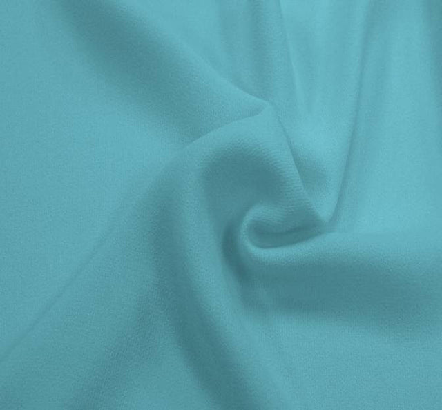 Crepe Ellisa Ice Polyester Fabric - Ice, 58/60" Width (1 Yard)