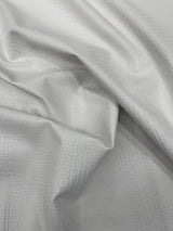 Crocodile Marine Vinyl Faux Leather Fabric - Two Tone Skin Texture, 54" Width (1 Yard)