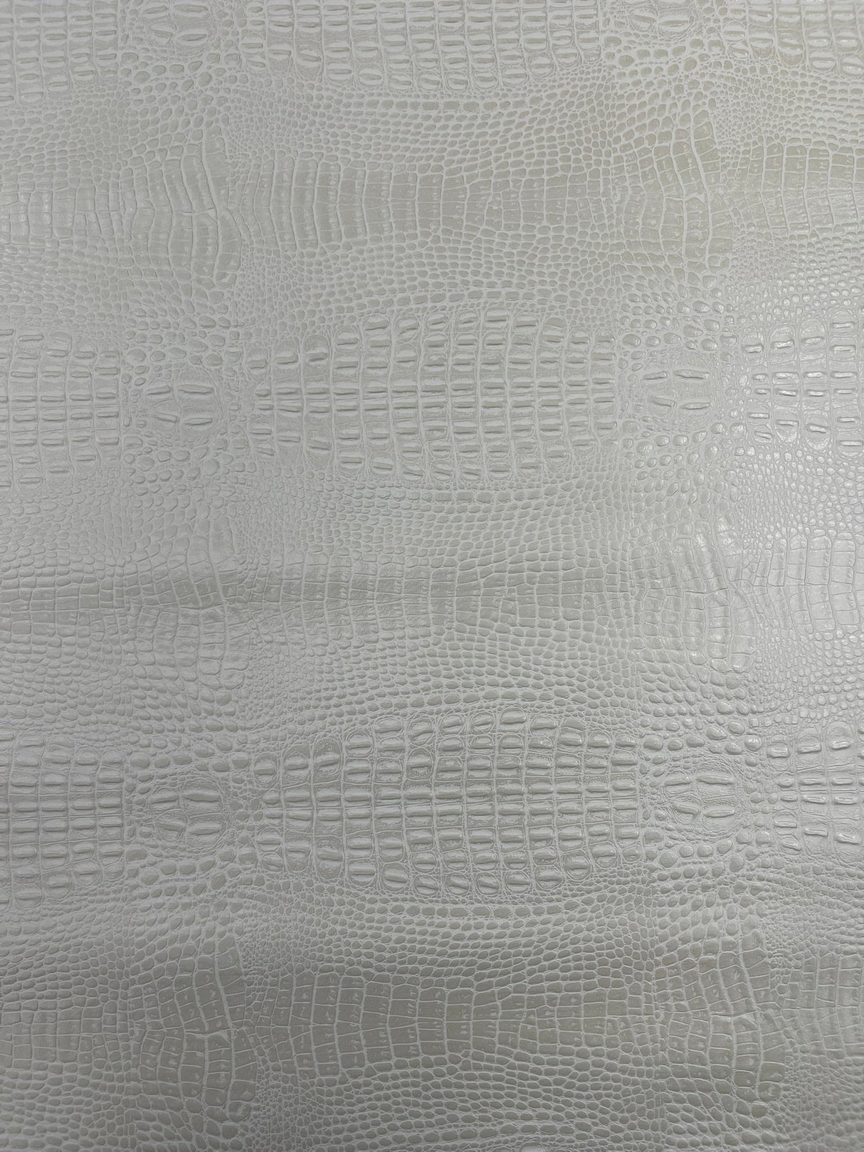 Crocodile Marine Vinyl Faux Leather Fabric - Two Tone Skin Texture, 54" Width (1 Yard)