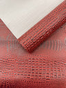 Crocodile Marine Vinyl Faux Leather Fabric - Two Tone Skin Texture, 54" Width (1 Yard)