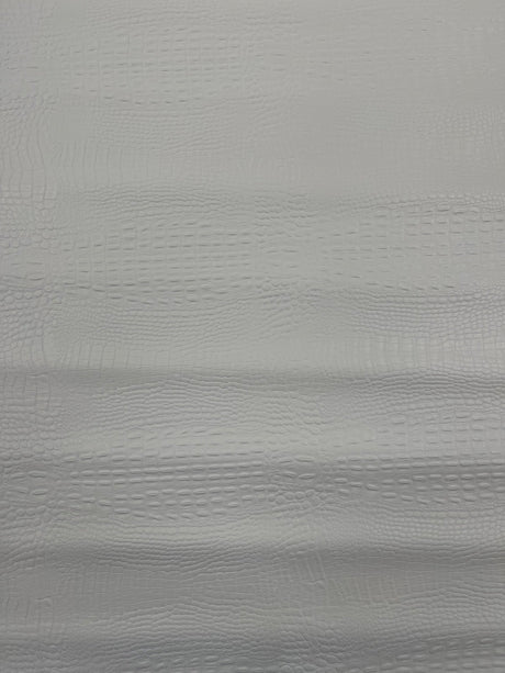 Crocodile Marine Vinyl Faux Leather Fabric - Two Tone Skin Texture, 54" Width (1 Yard)