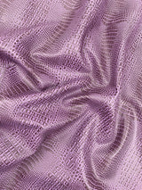 Crocodile Marine Vinyl Faux Leather Fabric - Two Tone Skin Texture, 54" Width (1 Yard)