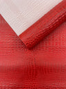 Crocodile Marine Vinyl Faux Leather Fabric - Two Tone Skin Texture, 54" Width (1 Yard)
