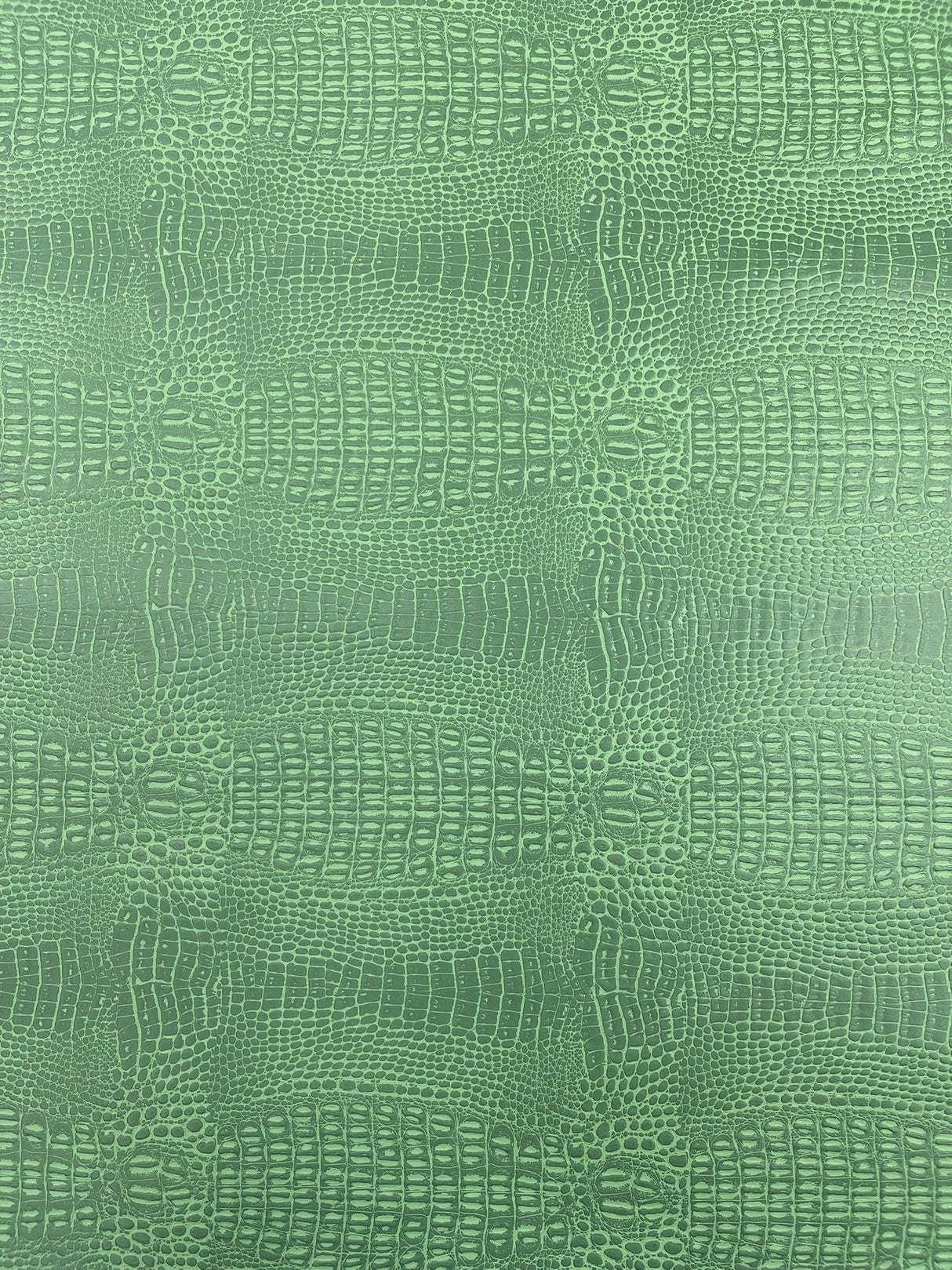 Crocodile Marine Vinyl Faux Leather Fabric - Two Tone Skin Texture, 54" Width (1 Yard)