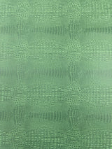 Crocodile Marine Vinyl Faux Leather Fabric - Two Tone Skin Texture, 54" Width (1 Yard)