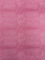 Crocodile Marine Vinyl Faux Leather Fabric - Two Tone Skin Texture, 54" Width (1 Yard)