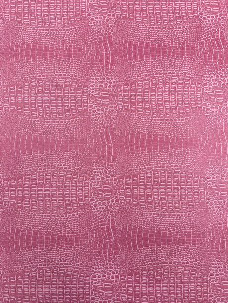 Crocodile Marine Vinyl Faux Leather Fabric - Two Tone Skin Texture, 54" Width (1 Yard)
