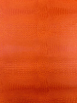 Crocodile Marine Vinyl Faux Leather Fabric - Two Tone Skin Texture, 54" Width (1 Yard)
