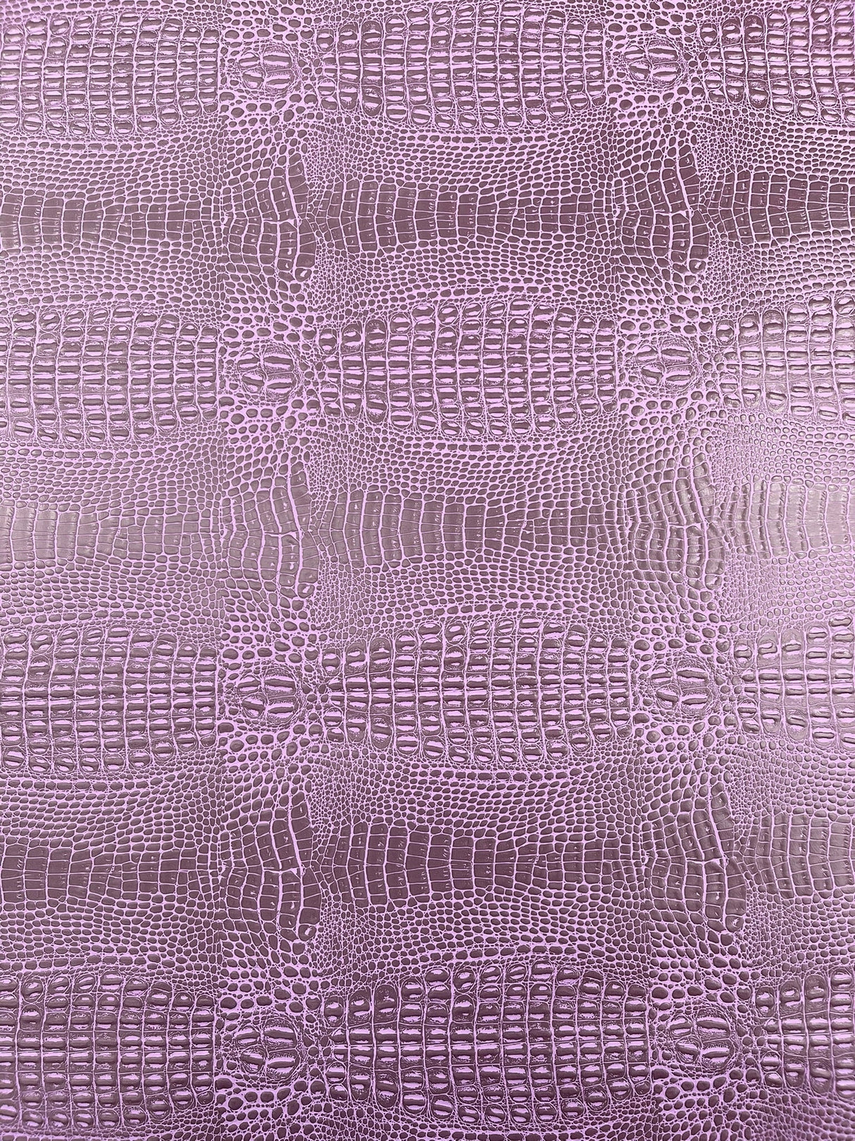 Crocodile Marine Vinyl Faux Leather Fabric - Two Tone Skin Texture, 54" Width (1 Yard)