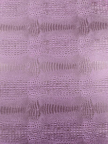 Crocodile Marine Vinyl Faux Leather Fabric - Two Tone Skin Texture, 54" Width (1 Yard)