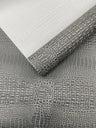 Crocodile Marine Vinyl Faux Leather Fabric - Two Tone Skin Texture, 54" Width (1 Yard)