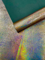 Crush Chrome Mirror Shiny Vinyl Fabric - Metallic Mirror Finish, 54" Width (1 Yard)