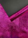 Crush Chrome Mirror Shiny Vinyl Fabric - Metallic Mirror Finish, 54" Width (1 Yard)