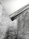 Crush Chrome Mirror Shiny Vinyl Fabric - Metallic Mirror Finish, 54" Width (1 Yard)