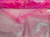 Crush Iridescent Organza Nylon Acrylic Fabric - Iridescent, 44/45" Width (1 Yard)