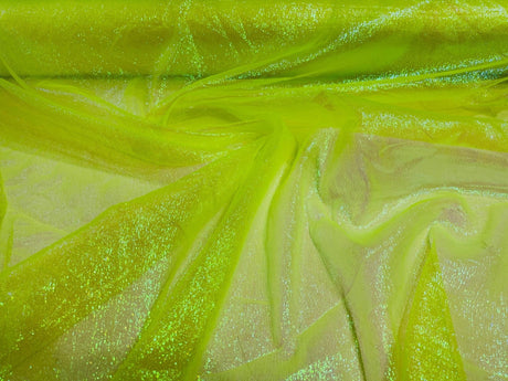 Crush Iridescent Organza Nylon Acrylic Fabric - Iridescent, 44/45" Width (1 Yard)