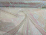 Crush Iridescent Organza Nylon Acrylic Fabric - Iridescent, 44/45" Width (1 Yard)