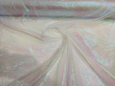Crush Iridescent Organza Nylon Acrylic Fabric - Iridescent, 44/45" Width (1 Yard)