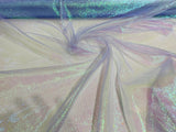 Crush Iridescent Organza Nylon Acrylic Fabric - Iridescent, 44/45" Width (1 Yard)