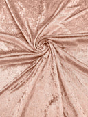 Crush Stretch Panne Velvet Fabric - 58" Width, Crushed Texture, Stretch Knit Back (1 Yard)