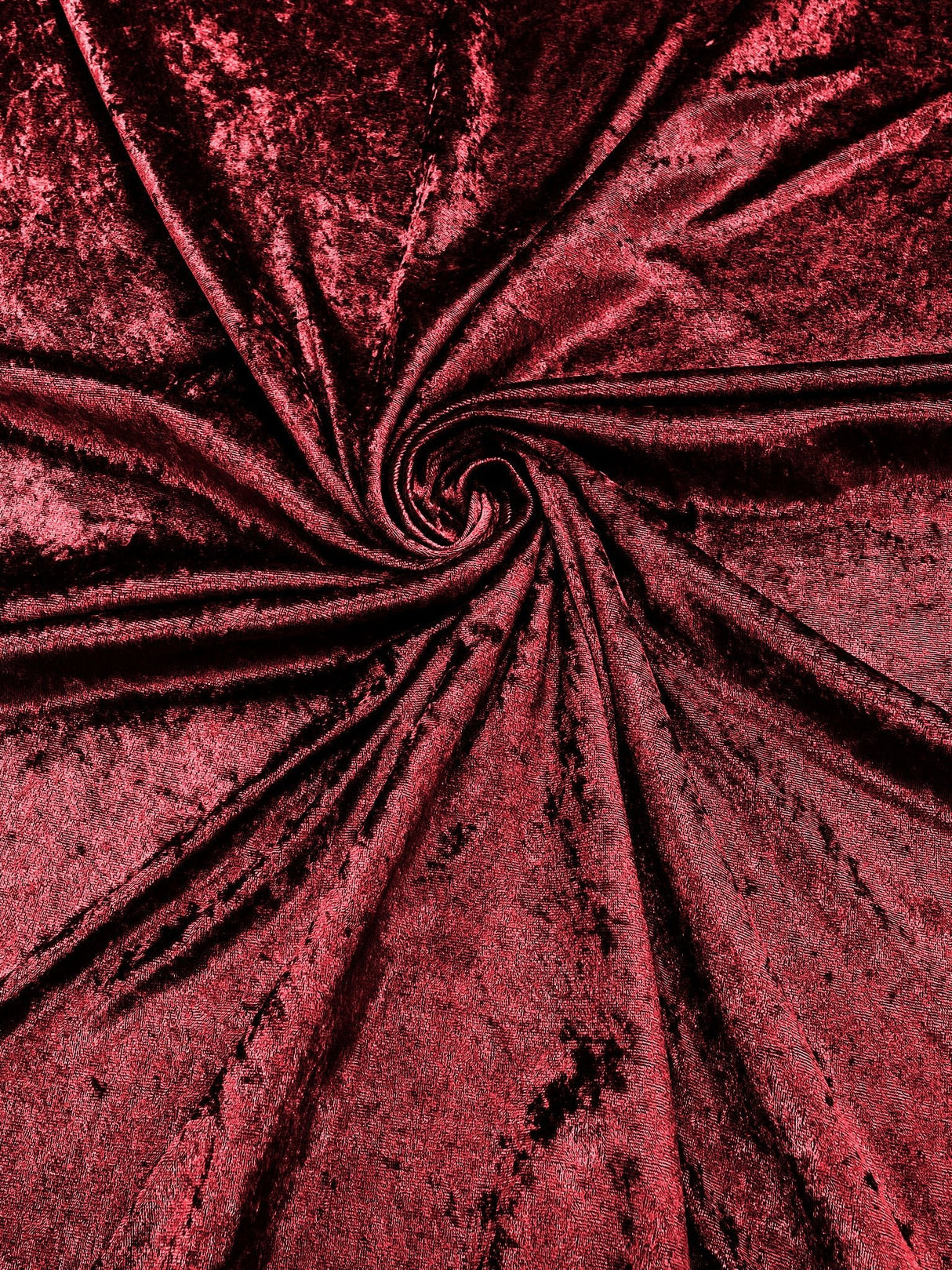 Crush Stretch Panne Velvet Fabric - 58" Width, Crushed Texture, Stretch Knit Back (1 Yard)