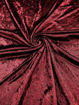 Crush Stretch Panne Velvet Fabric - 58" Width, Crushed Texture, Stretch Knit Back (1 Yard)