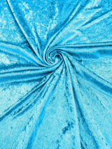 Crush Stretch Panne Velvet Fabric - 58" Width, Crushed Texture, Stretch Knit Back (1 Yard)