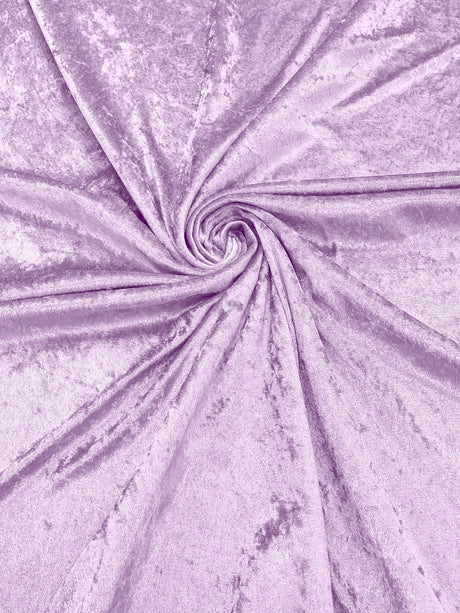 Crush Stretch Panne Velvet Fabric - 58" Width, Crushed Texture, Stretch Knit Back (1 Yard)