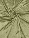 Crush Stretch Panne Velvet Fabric - 58" Width, Crushed Texture, Stretch Knit Back (1 Yard)